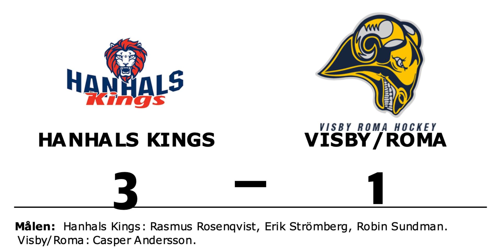 Hanhals Kings vann mot Visby/Roma