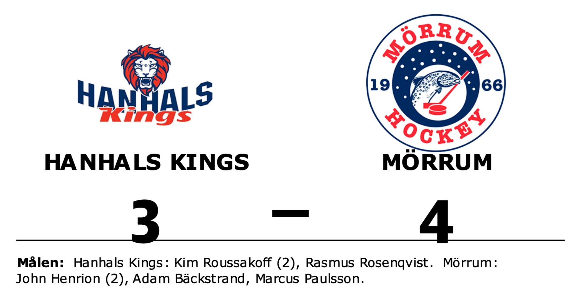 Hanhals Kings förlorade mot Mörrum