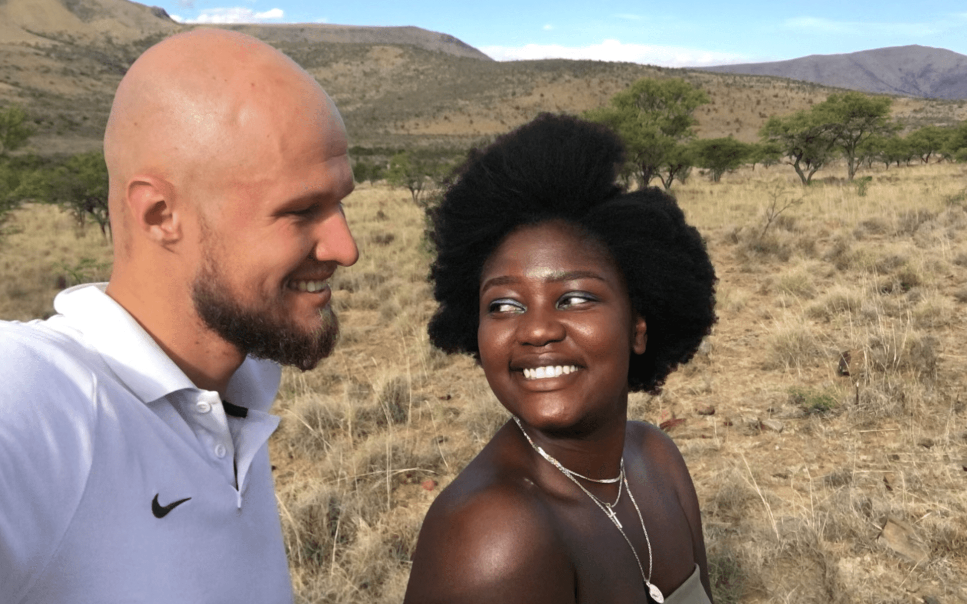 Daniel och Desiree på safari 2019. Bild: Privat.